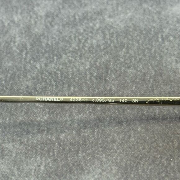 Chanel Acetate Metal Pearl Butterfly Sunglasses 4236-H Brown - Picture 12 of 16